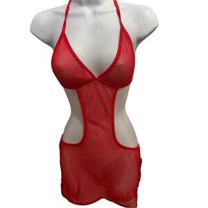 Coquette fishnet lingerie